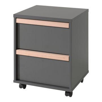 Dulap pentru copii gri închis 48x60 cm London – Vipack