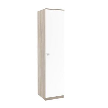 Dulap depozitare haine LINEA 45, A52, H200, 1U PO, Oak, Alb