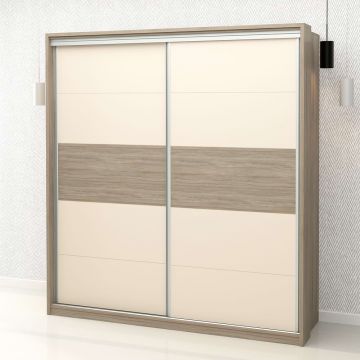 Dulap haine usi glisante PRIMAVERA 205, H225, Oak, Vizon