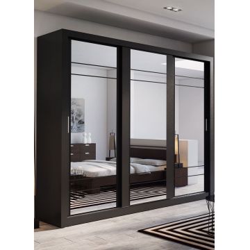 DRESSING ALICE 2 , NEGRU , 250X215X60 CM