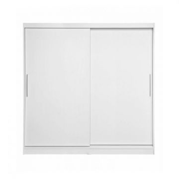 Dulap CORFU 01, usi glisante, alb, 200x60x200 cm