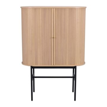 Dulap în culoare naturală cu aspect de lemn de stejar 102x146 cm Haddington – Rowico Dulap în culoare naturală cu aspect de lemn de stejar 102x146 cm Haddington – Rowico