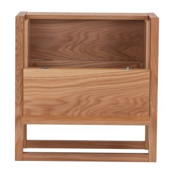 Dulap pentru vinuri din lemn de stejar în culoare naturală 59x60 cm NewEst - Woodman