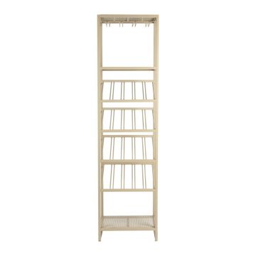 Dulap vinotecă bej număr sticle 20, 48x180 cm Cantor - Zuiver