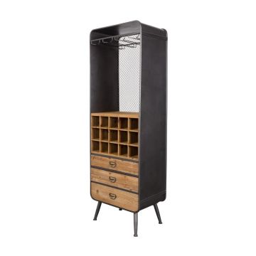 Dulap vinotecă din lemn Dutchbone Vino