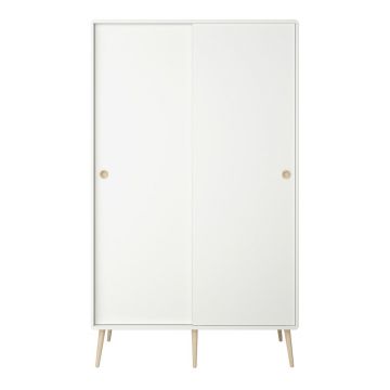 Șifonier alb cu ușă glisantă 113x189,9 cm Softline - Tvilum