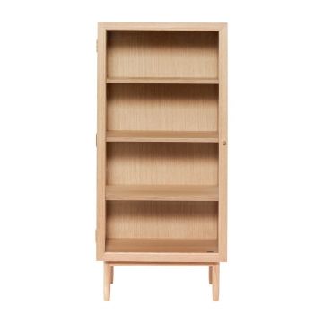 Vitrină lemn din lemn de stejar 60x130 cm Kaiser – Hübsch