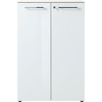 Dulap alb cu aspect de lemn de stejar 80x120 cm Monteria – Germania