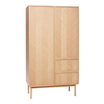 Șifonier din lemn de stejar 100x180 cm Herringbone – Hübsch