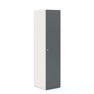 Dulap haine ARONA 45, A50, H195, 1U, Alb Portelan, Antracit