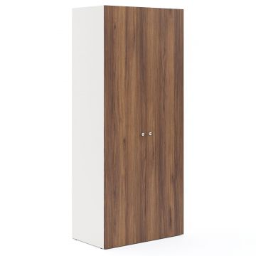 Dulap haine ARONA 90, A50, H210, 2U, Alb Portelan, Nuc Warmia