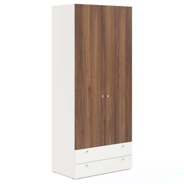 Dulap haine ARONA 90, A50, H210, 2U2S AP, Alb Portelan, Nuc Warmia