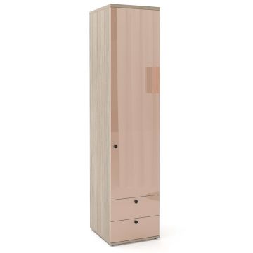 Dulap haine PRIMAVERA 45, H200, 1U2S, polite, Oak, Cappuccino Gloss Dulap haine PRIMAVERA 45, H200, 1U2S, polite, Oak, Cappuccino Gloss