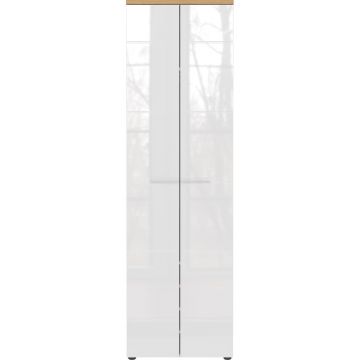 Șifonier alb / cu aspect de lemn de stejar 60x198 cm Aledo – Germania