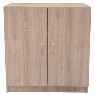 Dulap cu rafturi pal melaminat, 2 usi, sonoma, 80 x 28 x 106 cm