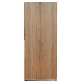 Dulap Eco stejar sonoma, 2 usi, cu bara si polita, 80 x 50 x 200 cm Dulap Eco stejar sonoma, 2 usi, cu bara si polita, 80 x 50 x 200 cm