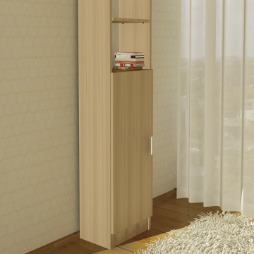 Dulap cu 4 rafturi pal melaminat, sonoma, 40 x 28 x 202 cm Dulap cu 4 rafturi pal melaminat, sonoma, 40 x 28 x 202 cm
