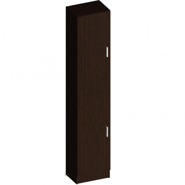 Dulap cu rafturi pal melaminat, o usa, wenge, 40 x 28 x 202 cm