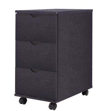 Dulap cu sertare 33 x 45 x 60 cm negru