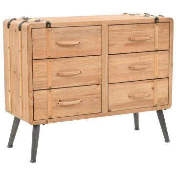 Dulap cu sertare lemn masiv de brad 91 x 35 x 73 cm