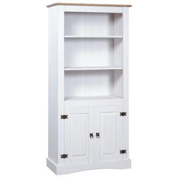 Dulap de bucătărie alb pin mexican 80x40x170 cm gama Corona