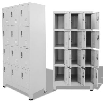 Dulap vestiar cu 12 compartimente 90x45x180 cm