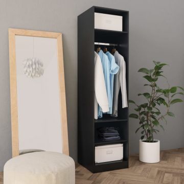 Șifonier negru 50 x 50 x 200 cm PAL