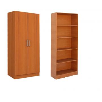 Dulap Cires cu 2 Usi si 4 Polite de Depozitare, 200 X 80 x 40 cm, Pal 18mm si Cant ABS