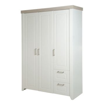 Șifonier pentru copii alb 139x199 cm Felicia – Roba