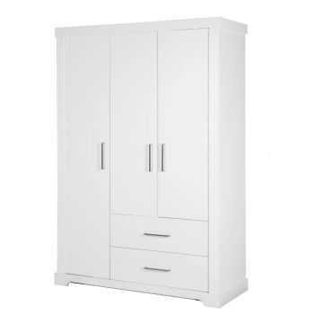 Șifonier pentru copii alb 139x199 cm Maxi – Roba