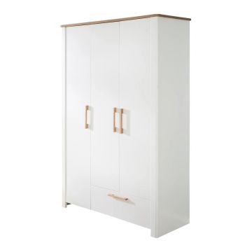 Șifonier pentru copii alb 139x200 cm Ava – Roba