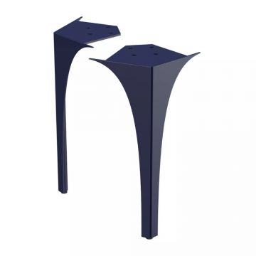 Set picioare fata pentru mobilier Oristo Louis 102 bleumarin mat 27.5 cm
