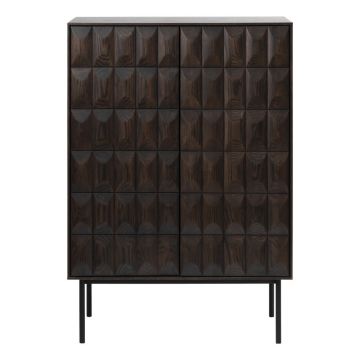 Dulap maro închis 90x130 cm Latina – Unique Furniture