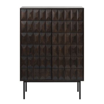 Dulap maro închis 90x130 cm Latina – Unique Furniture