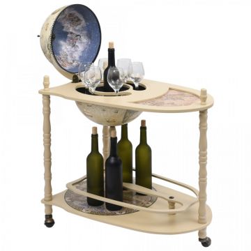 Bar tip glob pământesc suport sticle vin, verde, eucalipt Bar tip glob pământesc suport sticle vin, verde, eucalipt