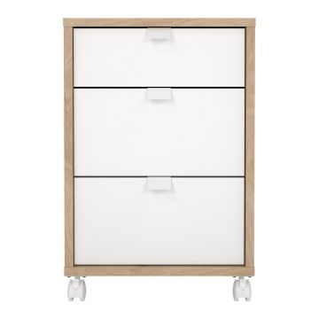 Dulap alb/cu aspect de lemn de stejar 41x61 cm Sign – Tvilum