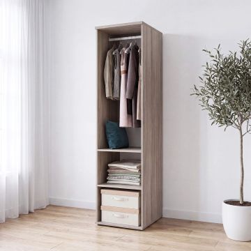 Dulap haine PRIMAVERA, 1 Usa, MDF Alb lucios