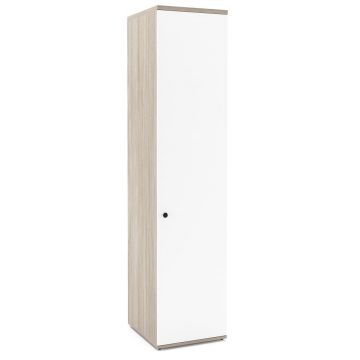 Dulap haine PRIMAVERA 45, H200, 1U, bara umerase, Oak, Alb