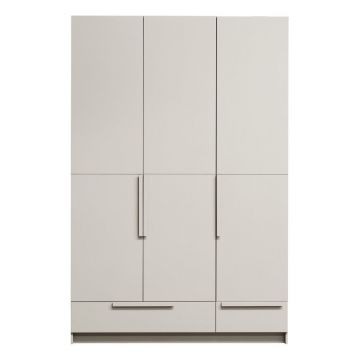 Dulap modular crem din lemn de pin 142x215 cm Pure – WOOOD