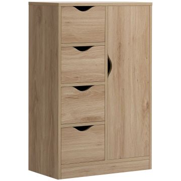 HOMCOM Dulap Mic Baie Dulap Baie Modern Practic 2 Niveluri | Aosom Romania