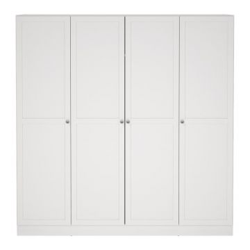 Șifonier alb 195,5x200 cm Billund – Tvilum