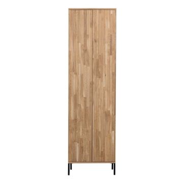 Șifonier în culoare naturală cu aspect de lemn de stejar 60x210x42 cm Gravure – WOOOD