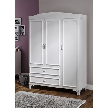 Sifonier Lisa 135 - White, Alb, 42x184x135 cm