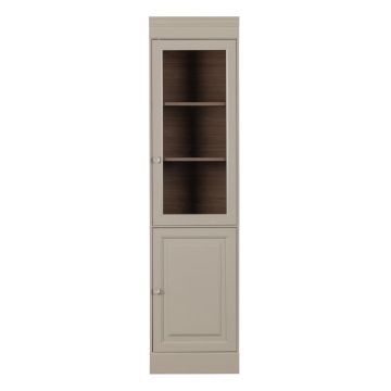Vitrină gri din lemn de pin 54x215 cm Chow – vtwonen Vitrină gri din lemn de pin 54x215 cm Chow – vtwonen