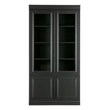 Vitrină neagră din lemn de pin 110x215 cm Organize – BePureHome Vitrină neagră din lemn de pin 110x215 cm Organize – BePureHome