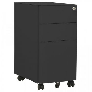 Dulap dosare mobil, antracit, 30x45x59 cm, oțel Dulap dosare mobil, antracit, 30x45x59 cm, oțel