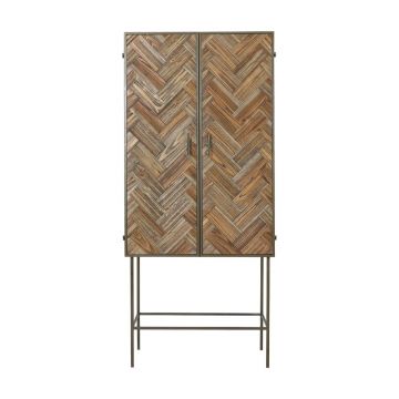 Dulap gri-natural 82x180 cm Fishbone – Light & Living Dulap gri-natural 82x180 cm Fishbone – Light & Living