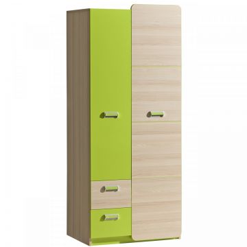 Dulap LOREN LR1 Gri / Verde