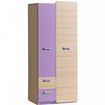 Dulap LOREN LR1 Gri / Violet