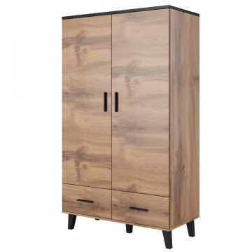 Dulap LOTTA 110 Stejar Wotan / Negru
